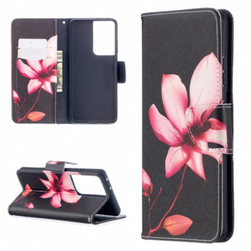 Fodral Samsung Galaxy S21 Ultra 5G Rosa Blomma