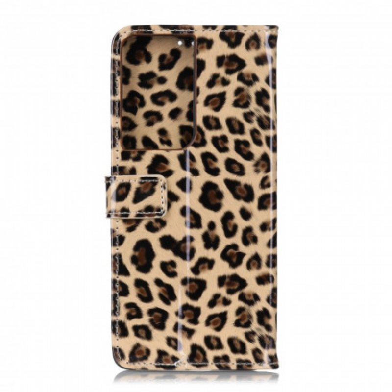 Fodral Samsung Galaxy S21 Ultra 5G Vanlig Leopard