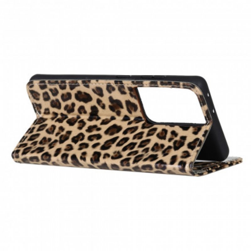 Fodral Samsung Galaxy S21 Ultra 5G Vanlig Leopard