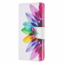 Folio-fodral Samsung Galaxy S21 Ultra 5G Akvarell Blomma