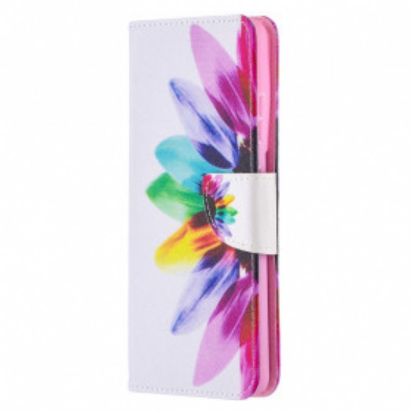 Folio-fodral Samsung Galaxy S21 Ultra 5G Akvarell Blomma