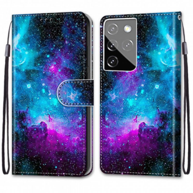 Folio-fodral Samsung Galaxy S21 Ultra 5G Kosmisk Himmel