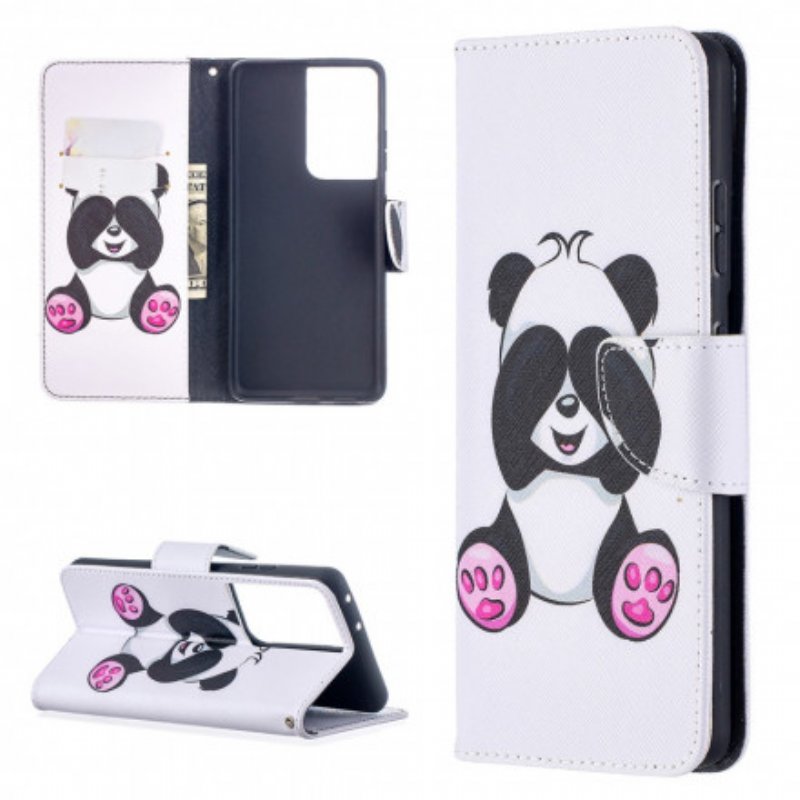 Folio-fodral Samsung Galaxy S21 Ultra 5G Panda Kul