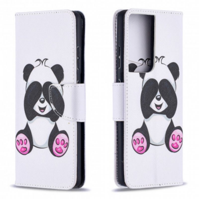 Folio-fodral Samsung Galaxy S21 Ultra 5G Panda Kul