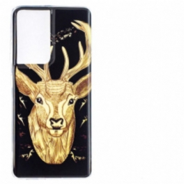 Skal Samsung Galaxy S21 Ultra 5G Fluorescerande Majestic Deer