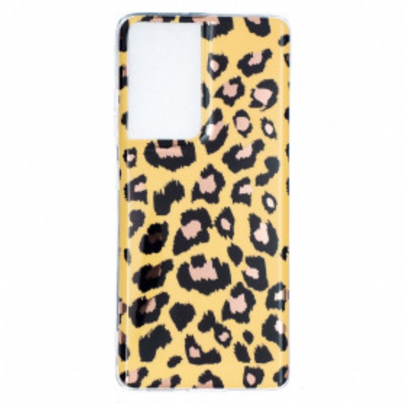 Skal Samsung Galaxy S21 Ultra 5G Leopard Stil Marmor