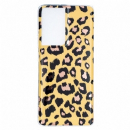 Skal Samsung Galaxy S21 Ultra 5G Leopard Stil Marmor