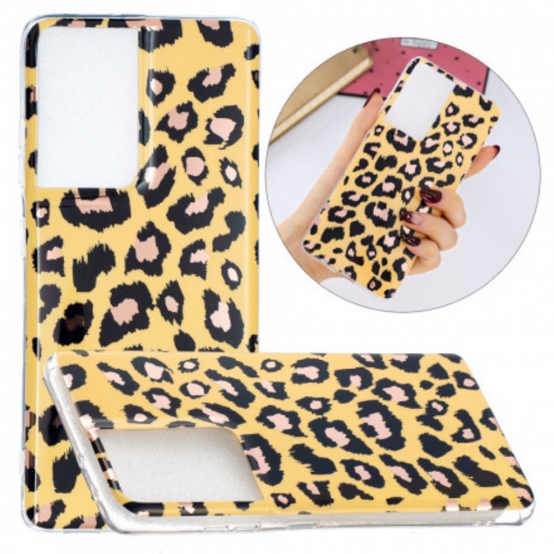 Skal Samsung Galaxy S21 Ultra 5G Leopard Stil Marmor