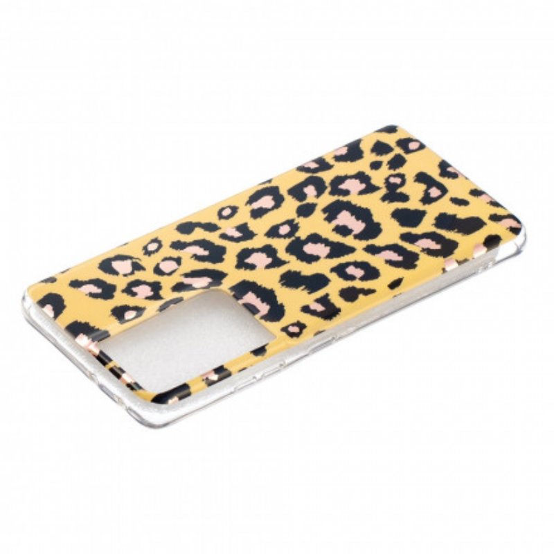 Skal Samsung Galaxy S21 Ultra 5G Leopard Stil Marmor