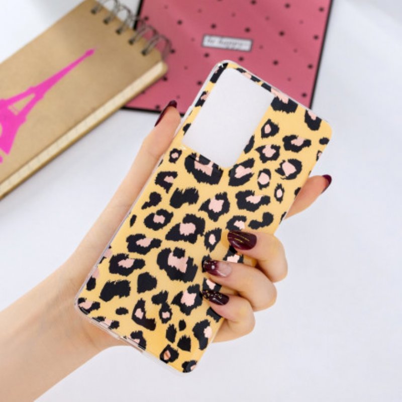 Skal Samsung Galaxy S21 Ultra 5G Leopard Stil Marmor