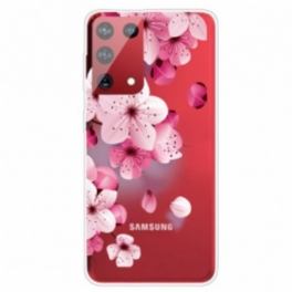 Skal Samsung Galaxy S21 Ultra 5G Små Rosa Blommor