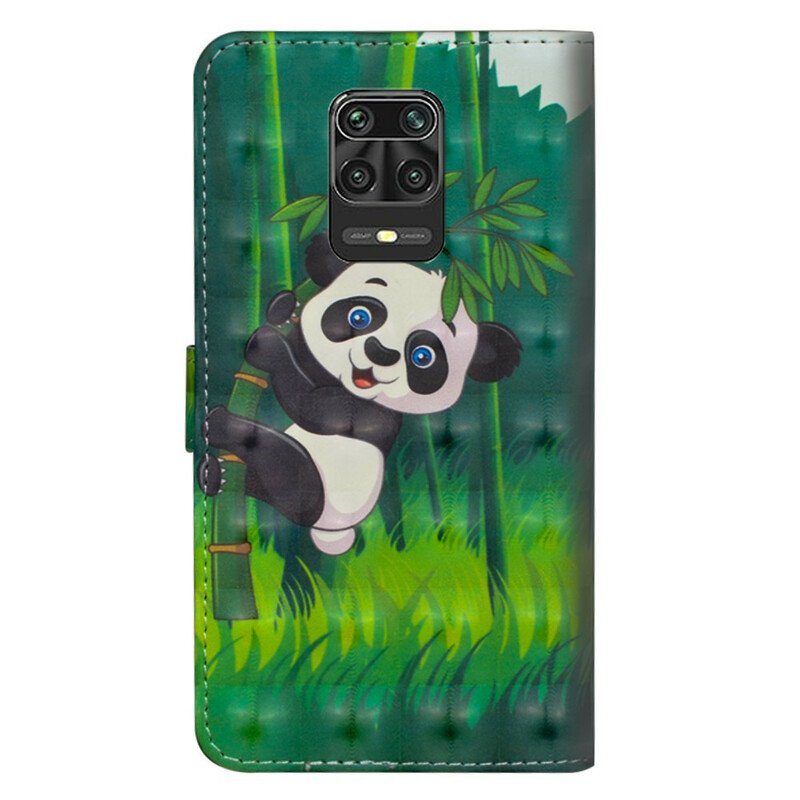 Fodral Xiaomi Redmi Note 9S / 9 Pro Panda Och Bambu