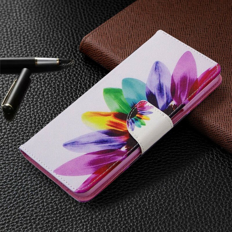 Folio-fodral Xiaomi Redmi Note 9S / 9 Pro Akvarell Blomma