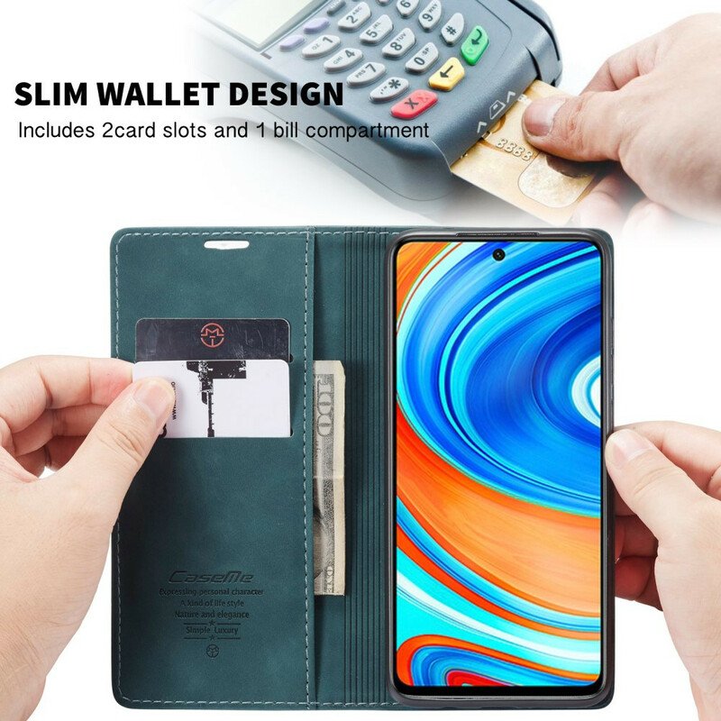 Folio-fodral Xiaomi Redmi Note 9S / 9 Pro Läderfodral Caseme Konstläder