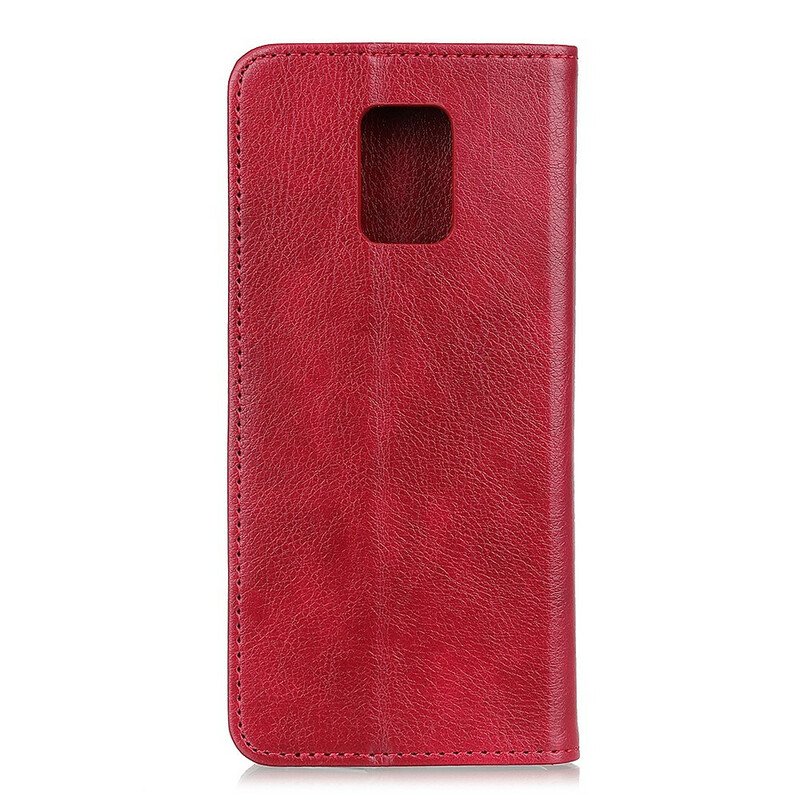 Folio-fodral Xiaomi Redmi Note 9S / 9 Pro Läderfodral Elegance Split Läder