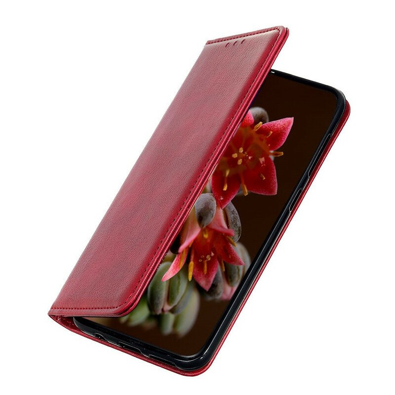 Folio-fodral Xiaomi Redmi Note 9S / 9 Pro Läderfodral Elegance Split Läder