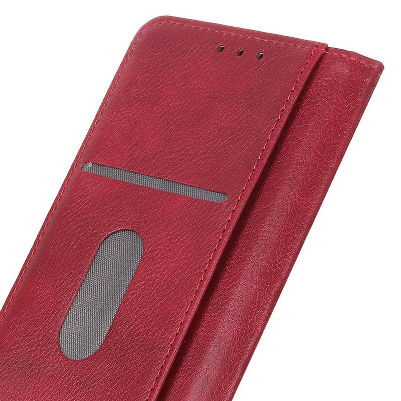 Folio-fodral Xiaomi Redmi Note 9S / 9 Pro Läderfodral Elegance Split Läder