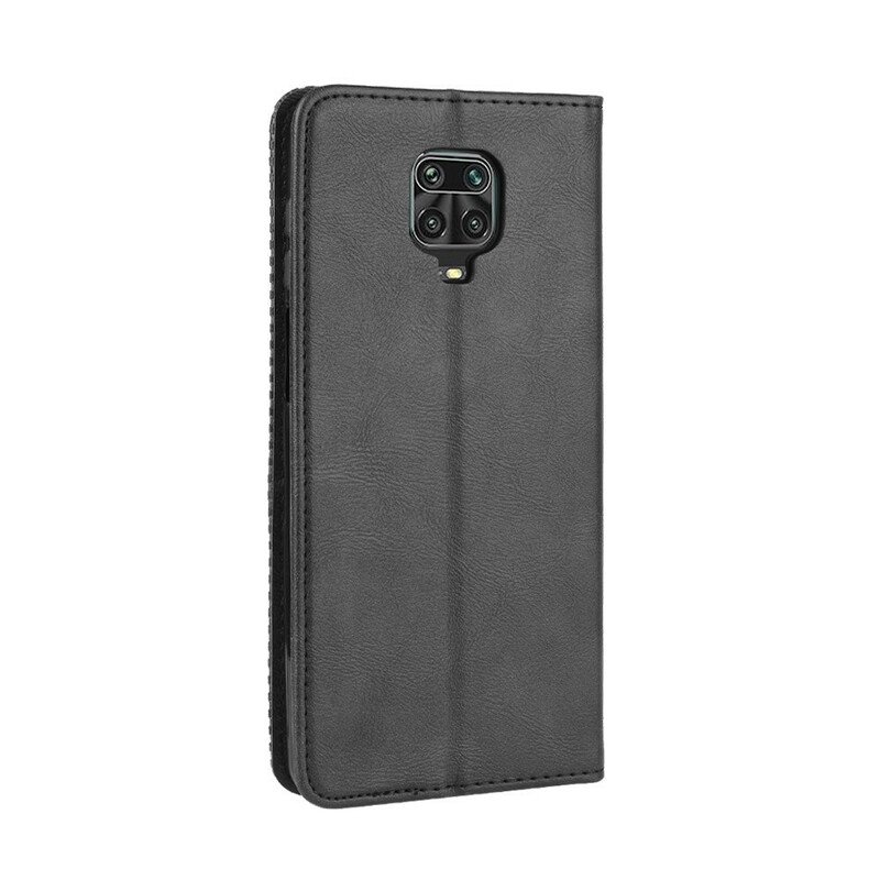 Folio-fodral Xiaomi Redmi Note 9S / 9 Pro Läderfodral Stiliserad Vintage Lädereffekt