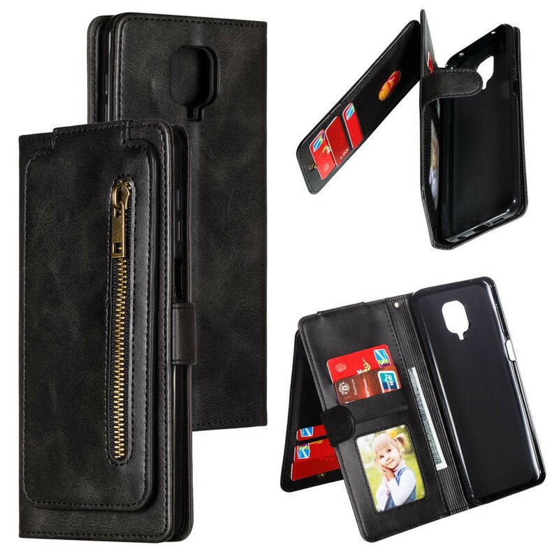 Folio-fodral Xiaomi Redmi Note 9S / 9 Pro Med Kedjar Lanyard-föreställningar