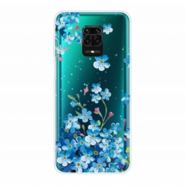 Skal Xiaomi Redmi Note 9S / 9 Pro Blå Blommor