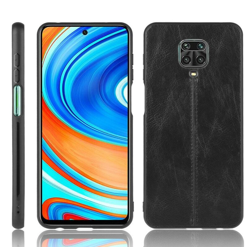 Skal Xiaomi Redmi Note 9S / 9 Pro Couture Lädereffekt