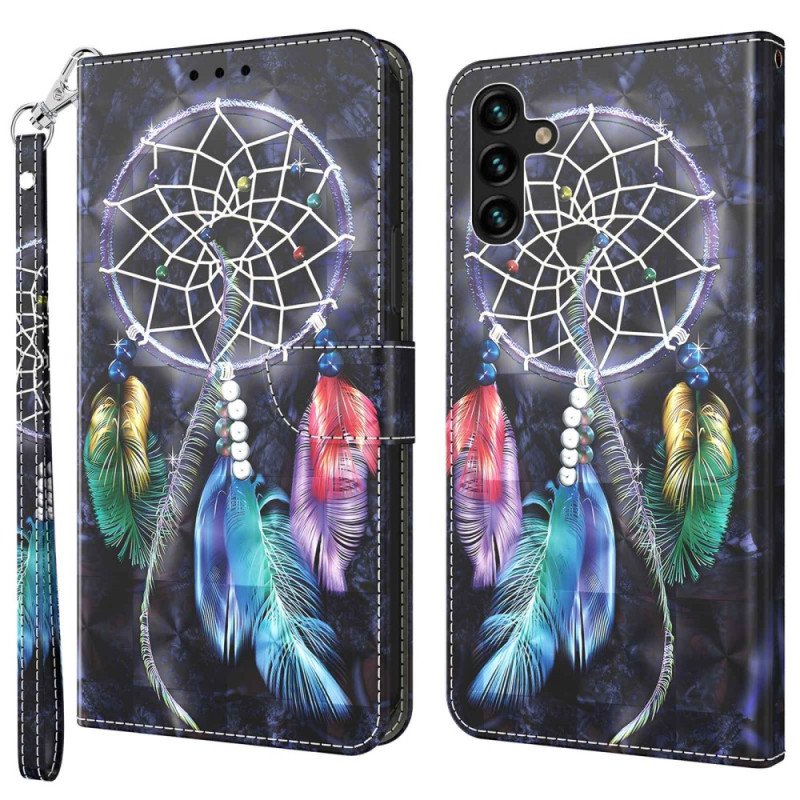 Folio-fodral Samsung Galaxy A14 / A14 5G Med Kedjar Strap Dream Catcher