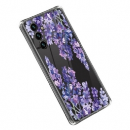 Skal Samsung Galaxy A14 / A14 5G Sömlösa Lila Blommor