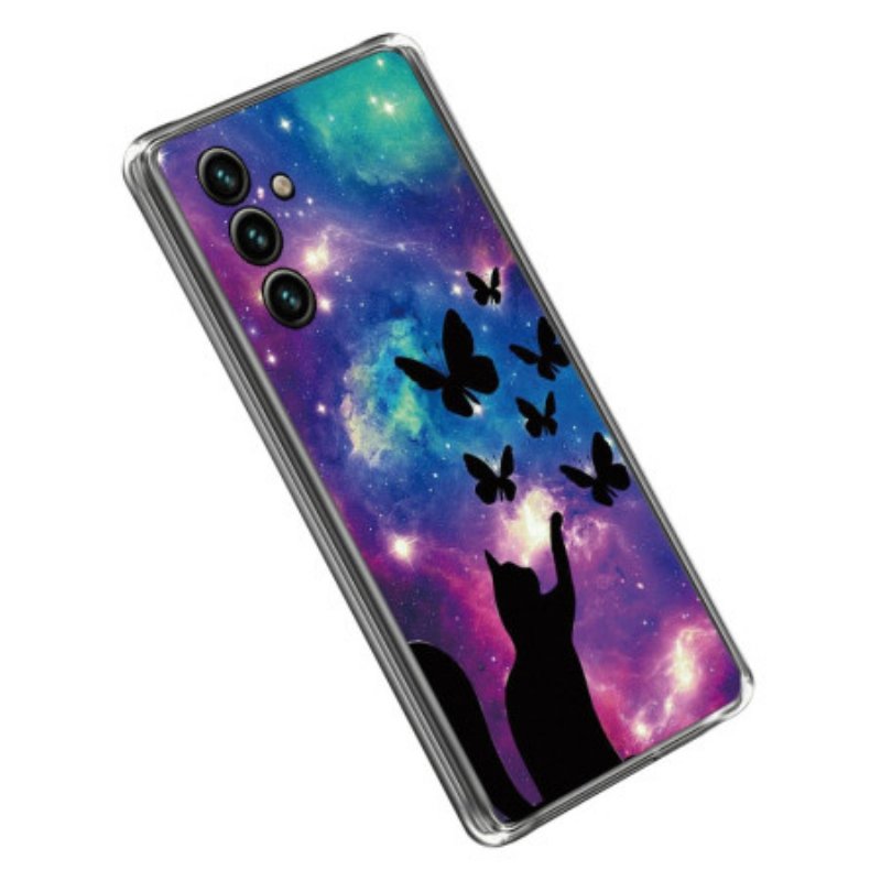 Skal Samsung Galaxy A14 / A14 5G Space Cat Silikon