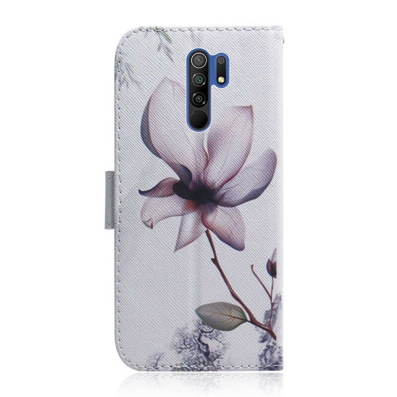 Fodral Xiaomi Redmi 9 Blomma Dusty Pink