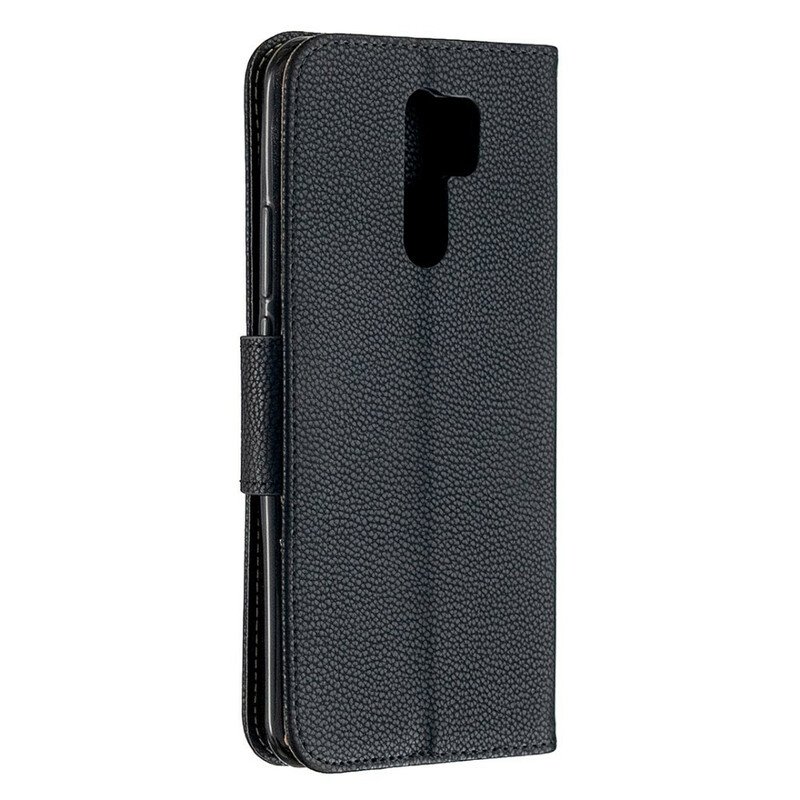 Fodral Xiaomi Redmi 9 Folio-fodral Litchi Rabat Oblique