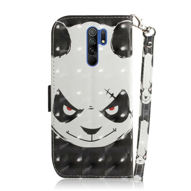 Fodral Xiaomi Redmi 9 Med Kedjar Arg Panda Med Snodd