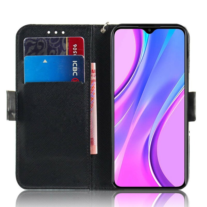 Fodral Xiaomi Redmi 9 Med Kedjar Arg Panda Med Snodd