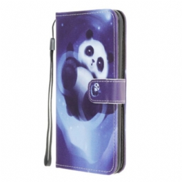 Fodral Xiaomi Redmi 9 Med Kedjar Panda Space Med Lanyard