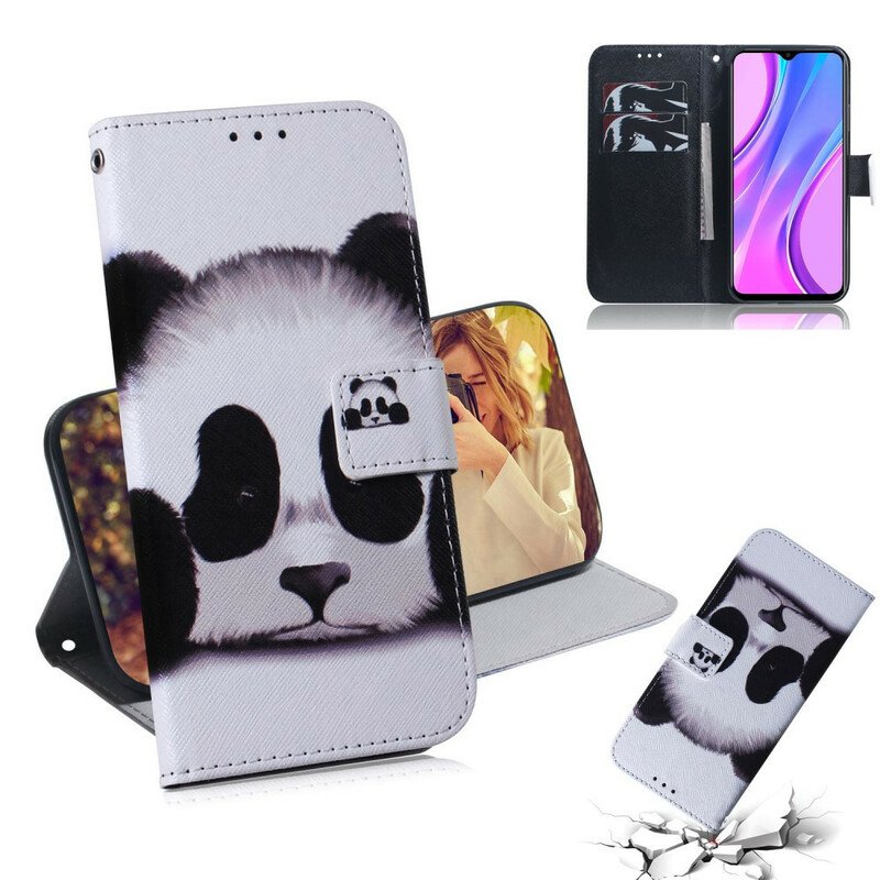 Fodral Xiaomi Redmi 9 Panda Ansikte