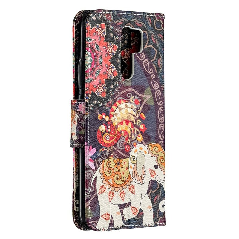 Folio-fodral Xiaomi Redmi 9 Indiska Elefanter