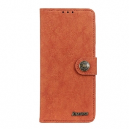 Folio-fodral Xiaomi Redmi 9 Khazneh Retro Split Läder