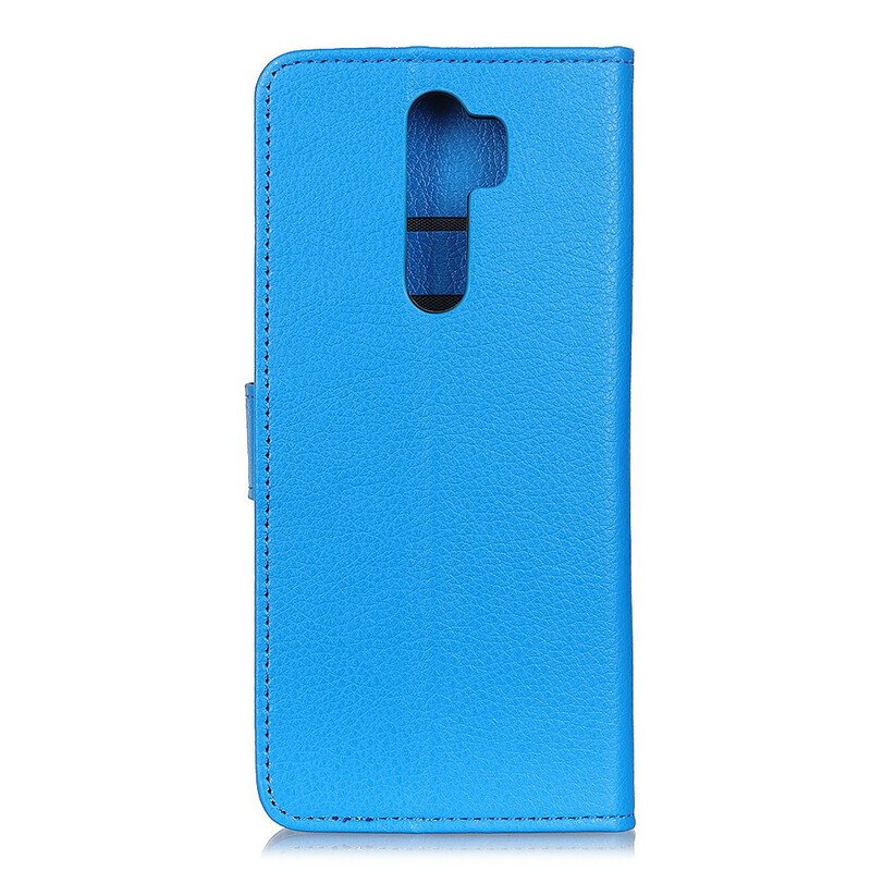 Folio-fodral Xiaomi Redmi 9 Premium Litchi Lädereffekt