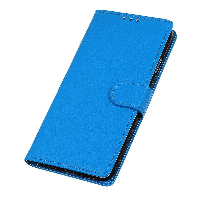 Folio-fodral Xiaomi Redmi 9 Premium Litchi Lädereffekt