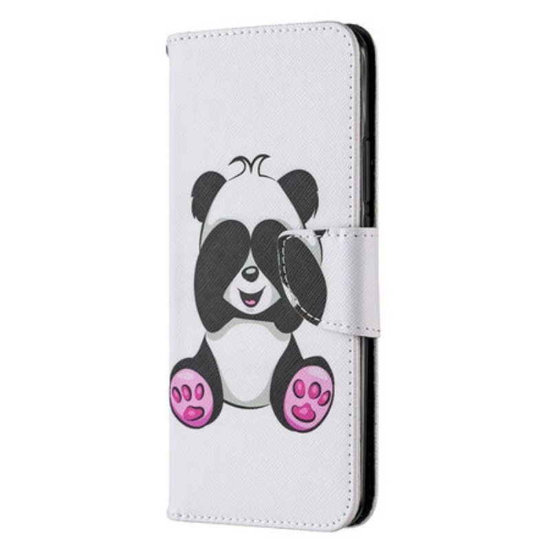 Läderfodral Xiaomi Redmi 9 Panda Kul