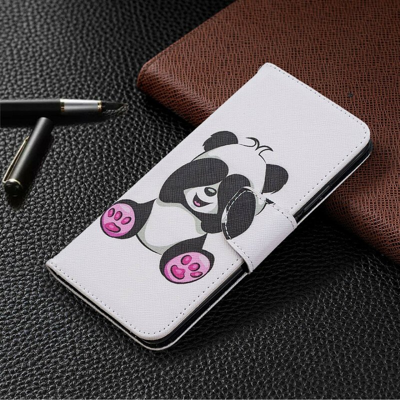 Läderfodral Xiaomi Redmi 9 Panda Kul