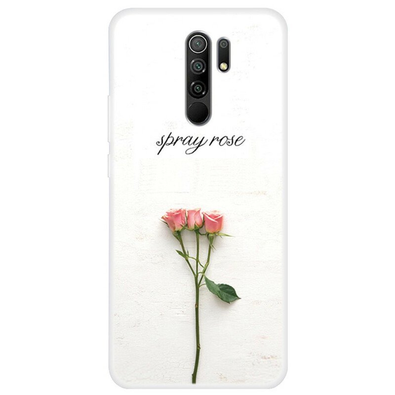 Mobilskal Xiaomi Redmi 9 Spray Roses