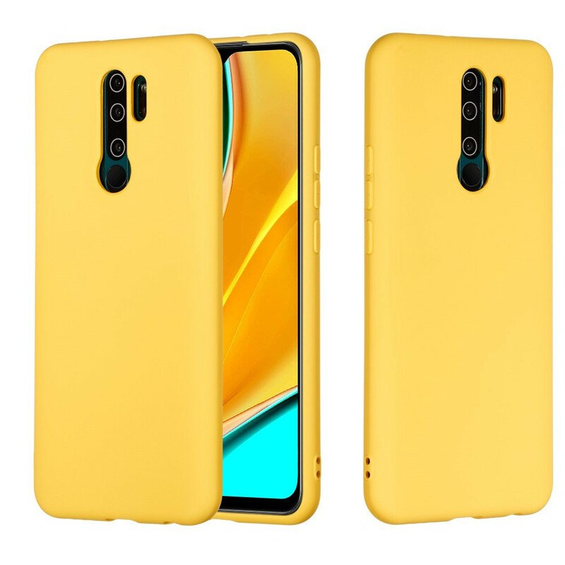 Skal Xiaomi Redmi 9 Flytande Silikon Med Snodd