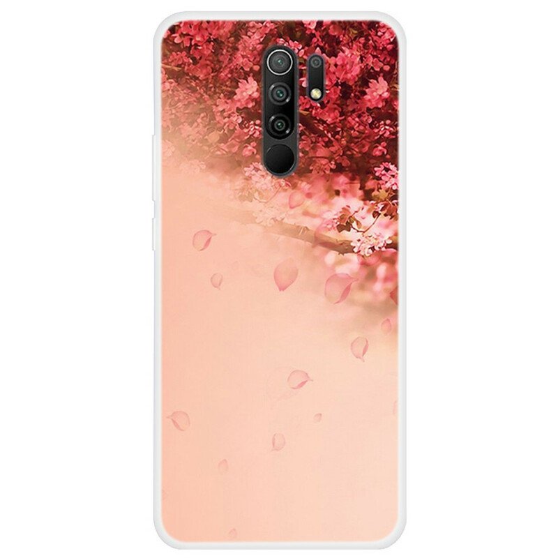 Skal Xiaomi Redmi 9 Sömlös Romantiskt Träd