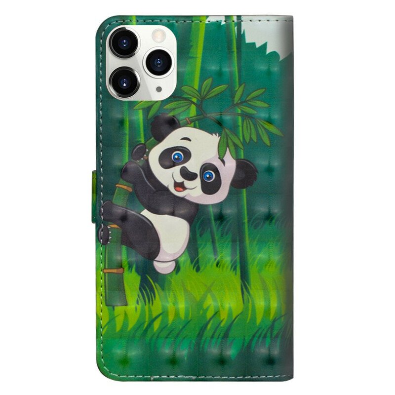 Fodral iPhone 12 Mini Panda Och Bambu