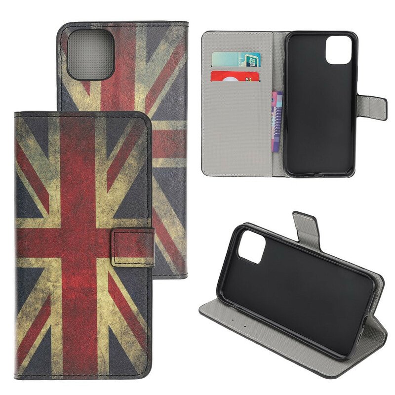 Folio-fodral iPhone 12 Mini Englands Flagga