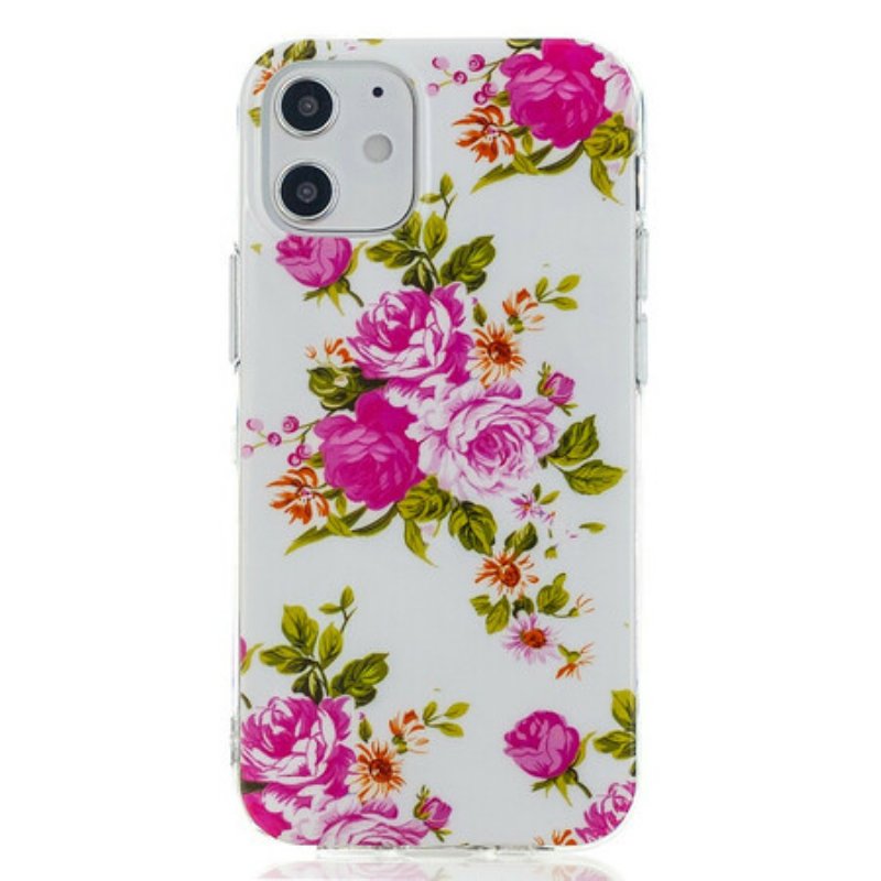 Skal iPhone 12 Mini Fluorescerande Liberty Flowers