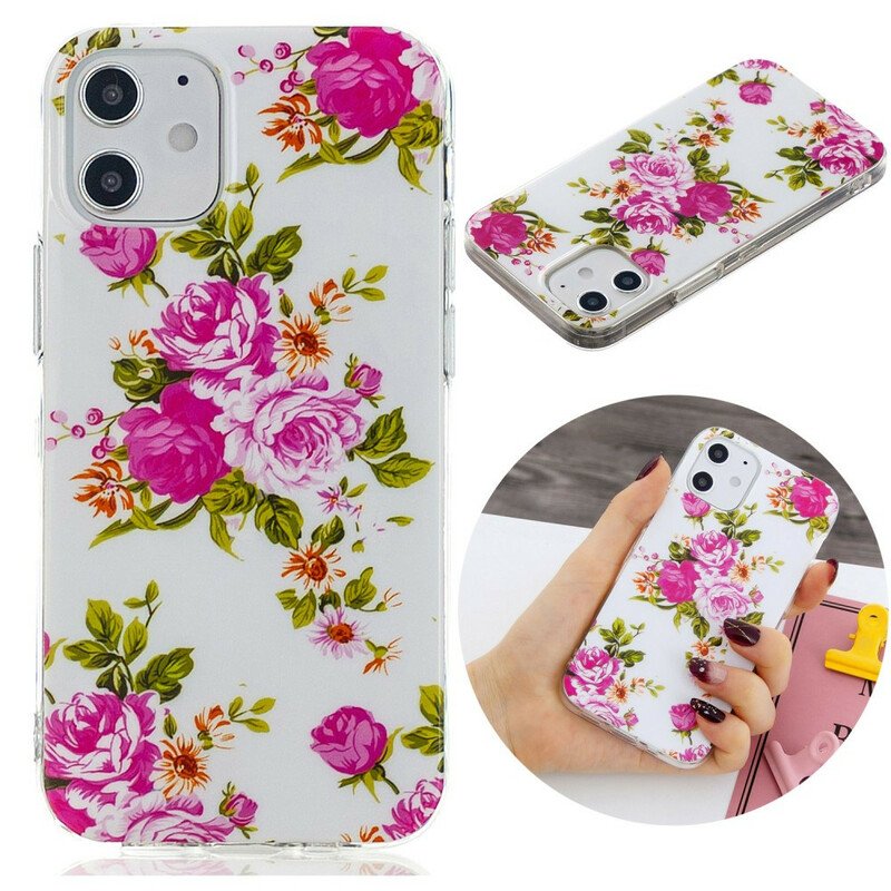 Skal iPhone 12 Mini Fluorescerande Liberty Flowers