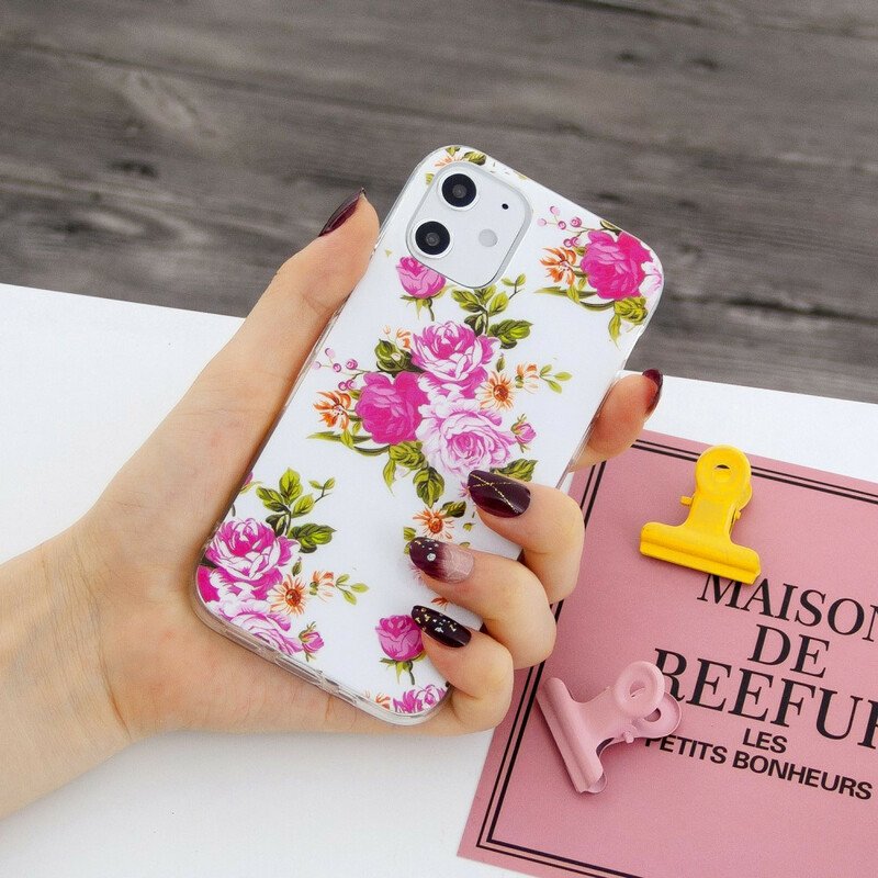 Skal iPhone 12 Mini Fluorescerande Liberty Flowers