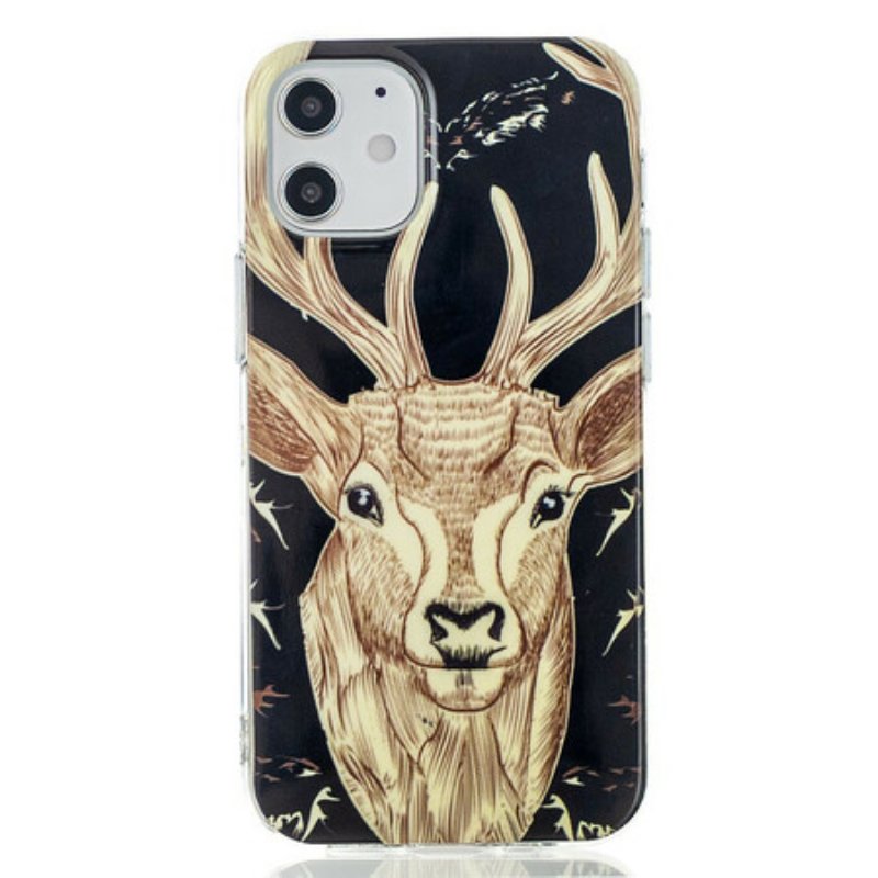 Skal iPhone 12 Mini Fluorescerande Majestic Deer