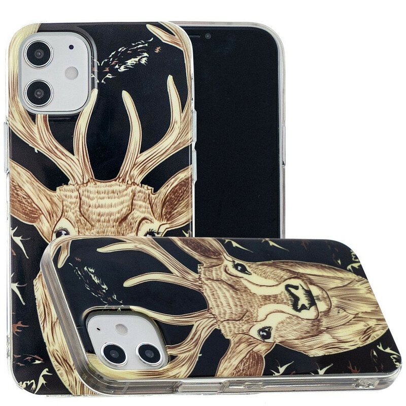 Skal iPhone 12 Mini Fluorescerande Majestic Deer